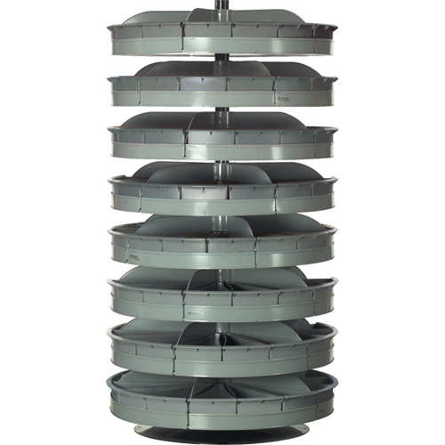 Rotabin&reg; Storage Units, 500 lbs. Capacity per Level, 5 Level, 38" H x 28" Dia. Infinity Industrial Services Inc.