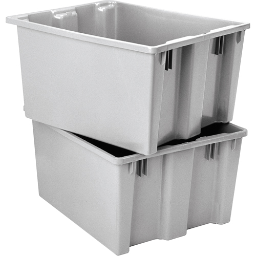 Contenants Stack-N-Nest Polylewton, 13" x 24" x 20", Gris Infinity Industrial Services Inc.