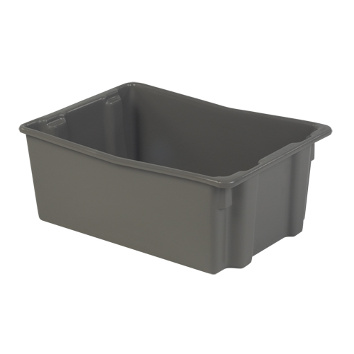 Contenants Stack-N-Nest Polylewton, 10,5" x 26,1" x 18,7", Gris Infinity Industrial Services Inc.