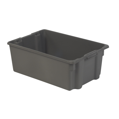 Contenants Stack-N-Nest Polylewton, 10,5" x 28,4" x 18,7", Gris Infinity Industrial Services Inc.