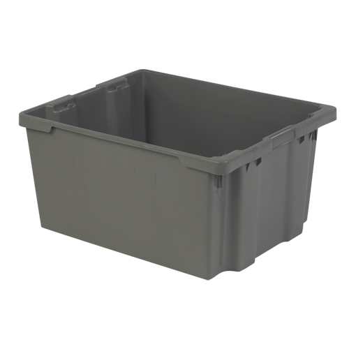 Contenants Stack-N-Nest Polylewton, 15,1" x 30,1" x 24", Gris Infinity Industrial Services Inc.