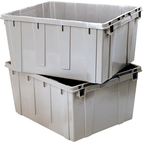 Nesting Container, 21.1" W x 17.7" D x 12" H, Grey Infinity Industrial Services Inc.