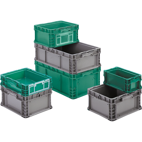 Syst&egrave;me de contenants d'exp&eacute;dition 4845 de StakPak Plus, 7-2/5" la x 12" p x 5" h, Vert moyen Infinity Industrial Services Inc.