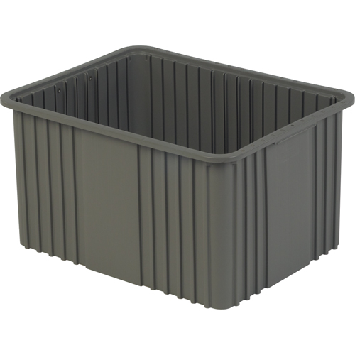 Contenant Divider Box, Poly&eacute;thyl&egrave;ne, 20,9" la x 15,9" p x 12" h, Gris Infinity Industrial Services Inc.