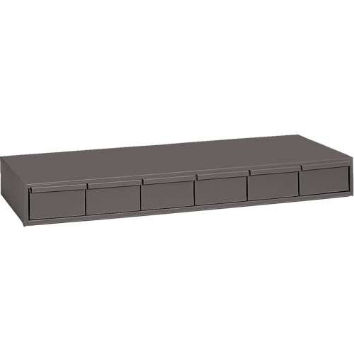 Industrial Drawer Cabinets, 6 Drawers, 33-3/4" W x 11-5/8" D x 4" H, Grey Infinity Industrial Services Inc.