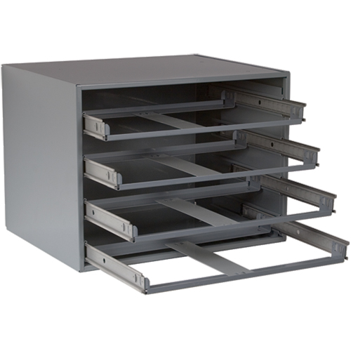Casiers pour boîtes &agrave; compartiments, Acier, 4 compartiments, 20" la x 15-3/4" p, 15" h, Gris Infinity Industrial Services Inc.
