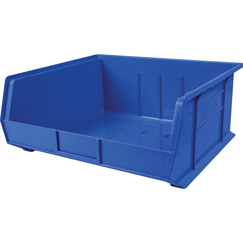 Bac en plastique, 16-1/2" la, 11" h x 18" p, Bleu Infinity Industrial Services Inc.