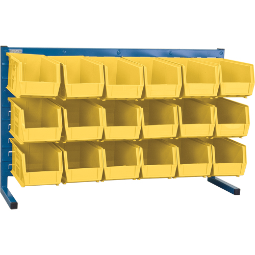 Louvered Rack with Bins, 18 Bins, 36" W x 8-1/4" D x 22" H Infinity Industrial Services Inc.