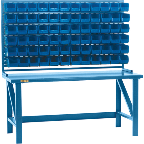 Louvered Rack with Bins, 36 Bins, 72" W x 15" D x 40" H Infinity Industrial Services Inc.