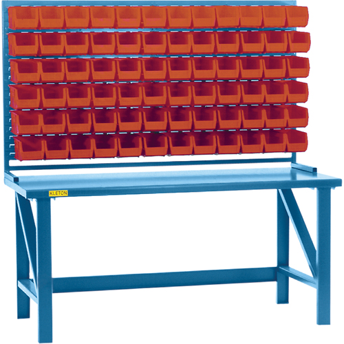 Louvered Rack with Bins, 36 Bins, 72" W x 15" D x 40" H Infinity Industrial Services Inc.