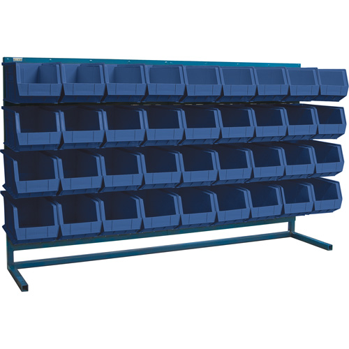 Louvered Rack with Bins, 36 Bins, 72" W x 15" D x 40" H Infinity Industrial Services Inc.