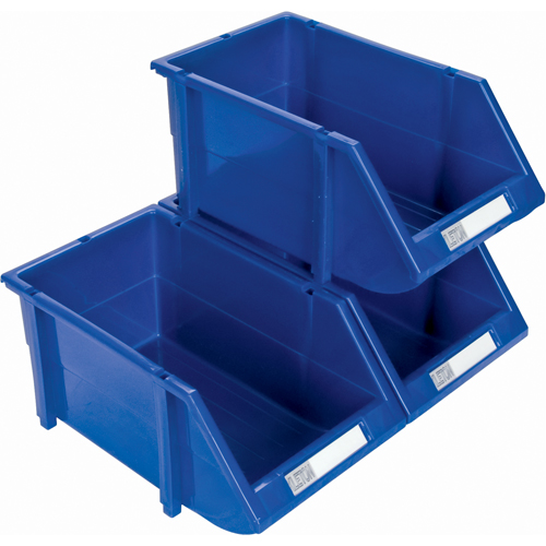 Bac empilable & &agrave; suspendre, 4-13/16" la, 3-3/16" h x 7-1/8" p, Bleu Infinity Industrial Services Inc.