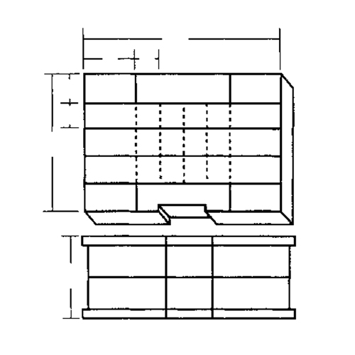 Compartment Case, Plastic, 48 Slots, 15-1/2" W x 11-3/4" D x 5" H, Grey Infinity Industrial Services Inc.