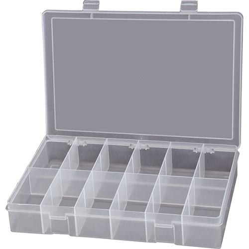 Compact Polypropylene Compartment Cases, 13-1/8" W x 9" D x 2-5/16" H, 12 Compartments Infinity Industrial Services Inc.