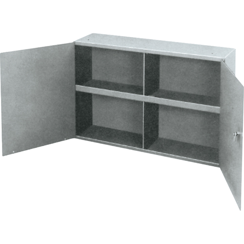 Utility Cabinet, Steel, 2 Shelves, 22-1/4" H x 33-3/4" W x 8-1/2" D, Grey Infinity Industrial Services Inc.