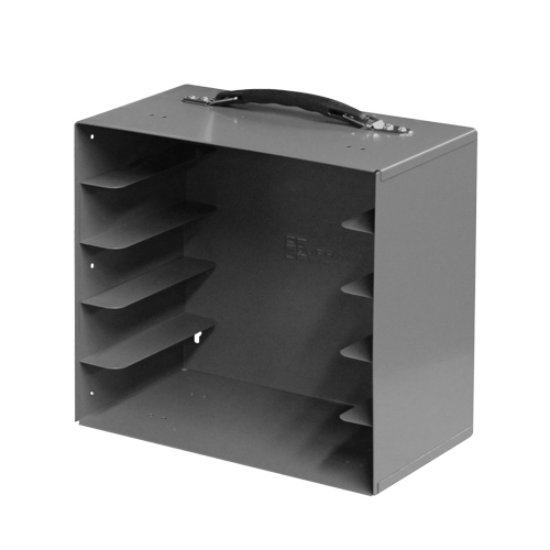 Casiers pour boîtes &agrave; compartiments, Acier, 5 compartiments, 11-1/4" la x 6-3/4" p, 10-3/4" h, Gris Infinity Industrial Services Inc.
