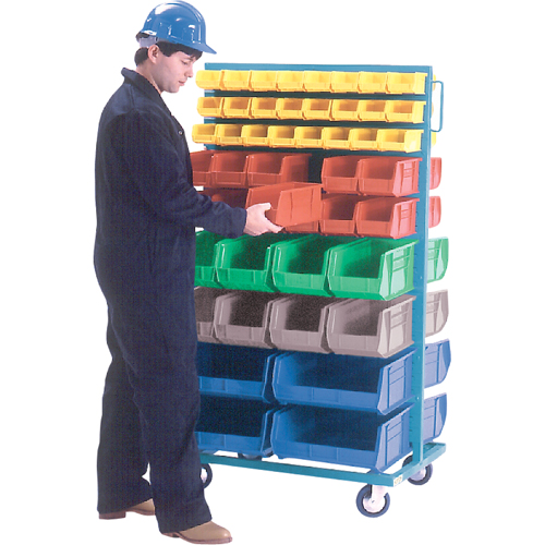 Mobile Bin Racks - Double Sided, 0 Bins, 36" W x 24" D x 67-1/2" H Infinity Industrial Services Inc.