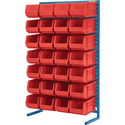 Support stationnaire pour bacs &agrave; un c&ocirc;t&eacute;, 36" la x 12" p x 61" h, 28 bacs Infinity Industrial Services Inc.