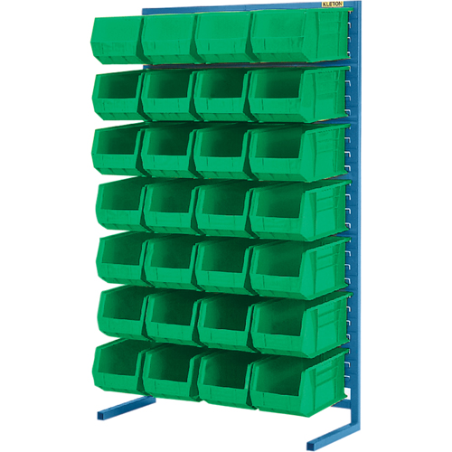 Support stationnaire pour bacs &agrave; un c&ocirc;t&eacute;, 36" la x 12" p x 61" h, 28 bacs Infinity Industrial Services Inc.