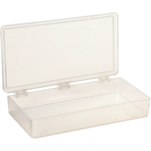 K-Resin Compartment Box, Plastic, 4" W x 8" D x 1-3/16" H, Transparent Infinity Industrial Services Inc.