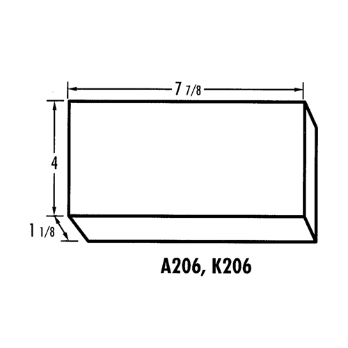 K-Resin Compartment Box, Plastic, 4" W x 8" D x 1-3/16" H, Transparent Infinity Industrial Services Inc.
