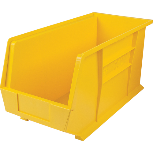 Ultra Stack & Hang Bin, 8-1/4" W x 9" H x 18" D, Yellow Infinity Industrial Services Inc.
