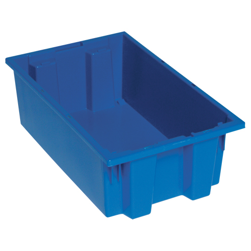 Stack & Nest Totes, 6" x 18" x 11", Blue Infinity Industrial Services Inc.
