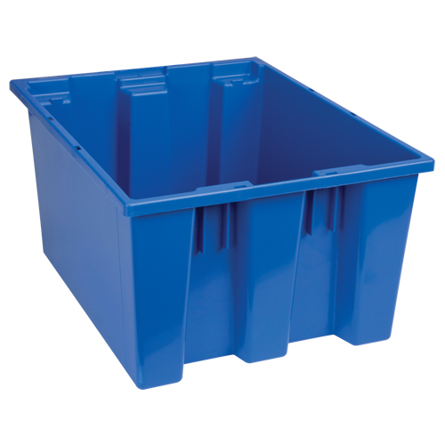 Contenants Stack & Nest, 10" x 19,5" x 15,5", Bleu Infinity Industrial Services Inc.