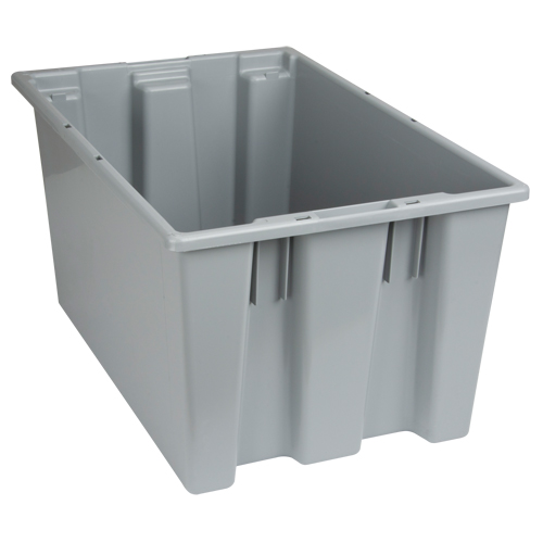 Stack & Nest Totes, 12" x 23.5" x 15.5", Grey Infinity Industrial Services Inc.