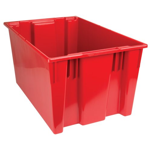 Stack & Nest Totes, 15" x 29.5" x 19.5", Red Infinity Industrial Services Inc.