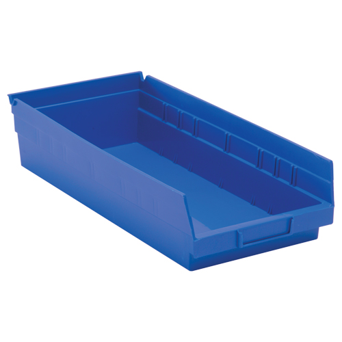 Bacs de rangement pour tablettes, 8-3/8" la x 4" H x 17-7/8" p, Bleu, Capacit&eacute; 40 lb Infinity Industrial Services Inc.