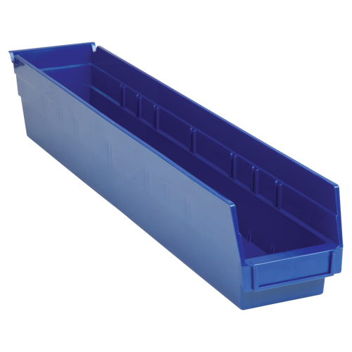 Bacs de rangement pour tablettes, 4-1/8" la x 4" H x 23-5/8" p, Bleu, Capacit&eacute; 50 lb Infinity Industrial Services Inc.