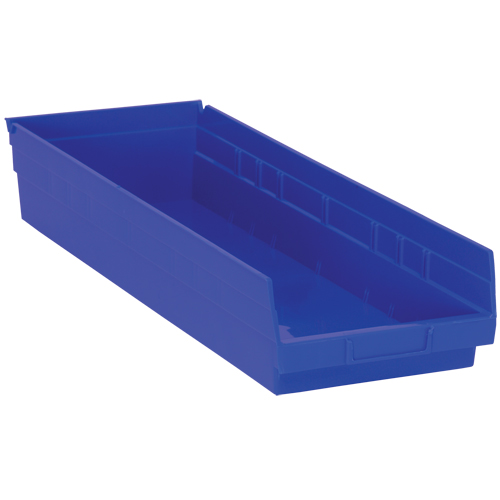 Bacs de rangement pour tablettes, 8-3/8" la x 4" H x 23-5/8" p, Bleu, Capacit&eacute; 50 lb Infinity Industrial Services Inc.