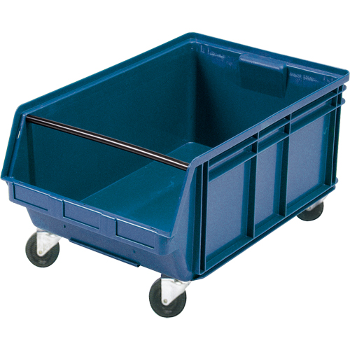 Mobile Giant Stacking Bin, 11-7/8" H x 18-3/8" W x 29" D, 150 lbs. Capacity, Blue Infinity Industrial Services Inc.