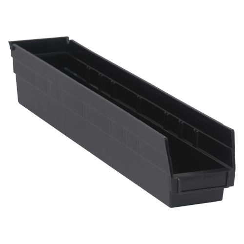 Bac pour &eacute;tag&egrave;re &eacute;conomique, 4-1/8" la, 4" h x 23-5/8" p, Noir Infinity Industrial Services Inc.