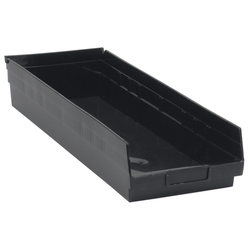 Bac pour &eacute;tag&egrave;re &eacute;conomique, 8-3/8" la x 4" H x 23-5/8" p, Noir, Capacit&eacute; 60 lb Infinity Industrial Services Inc.