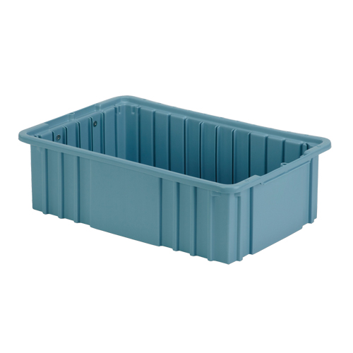 Contenant Divider Box, Poly&eacute;thyl&egrave;ne, 15,5" la x 9,9" p x 5" h, Bleu p&acirc;le Infinity Industrial Services Inc.