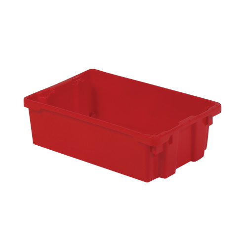 Contenants Stack-N-Nest Polylewton, 6,2" x 20,1" x 13", Rouge Infinity Industrial Services Inc.