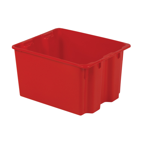 Polylewton Stack-N-Nest&reg; Containers, 12" x 21" x 17", Red Infinity Industrial Services Inc.