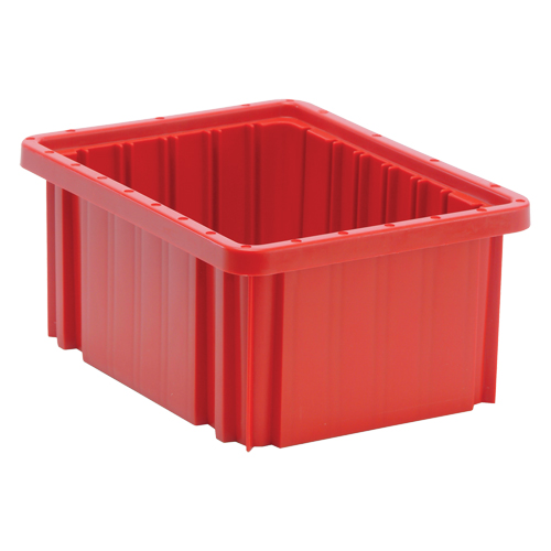 Contenants Divider Box, Plastique, 10,9" la x 8,3" p x 5" h, Rouge Infinity Industrial Services Inc.