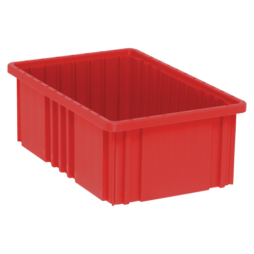 Contenants Divider Box, Plastique, 16,5" la x 10,9" p x 6" h, Rouge Infinity Industrial Services Inc.