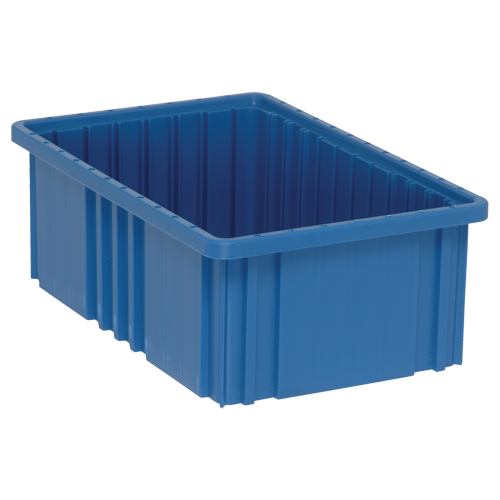 Divider Box&reg; Containers, Plastic, 16.5" W x 10.9" D x 6" H, Blue Infinity Industrial Services Inc.