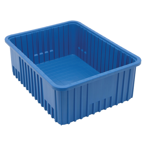 Divider Box&reg; Containers, Plastic, 22.5" W x 17.5" D x 8" H, Blue Infinity Industrial Services Inc.