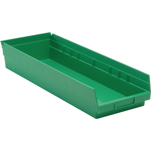 Bacs pour tablette, 8-3/8" la x 4" H x 23-5/8" p, Vert, Capacit&eacute; 50 lb Infinity Industrial Services Inc.