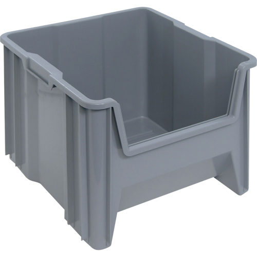 Contenants &agrave; empiler g&eacute;ants, 16,5" la x 17,5" p x 12,5" h, Gris Infinity Industrial Services Inc.