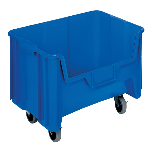 Mobile Giant Stack Container, 12-7/16" H x 19-7/8" W x 15-1/4" D, 250 lbs. Capacity, Blue Infinity Industrial Services Inc.