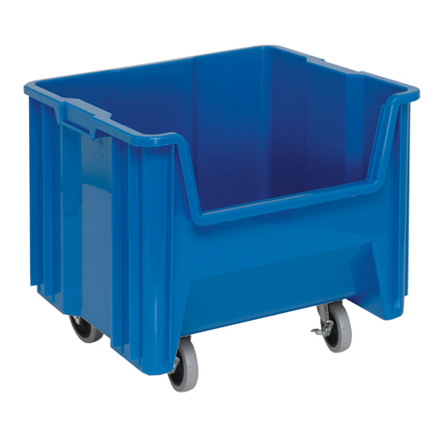 Mobile Giant Stack Container, 12-1/2" H x 16-1/2" W x 17-1/2" D, 250 lbs. Capacity, Blue Infinity Industrial Services Inc.