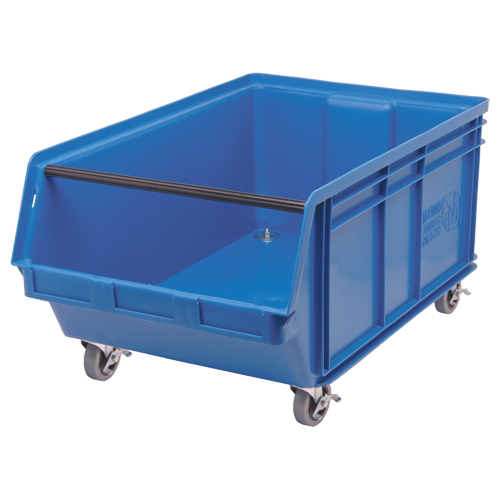 Mobile MAGNUM Bin, 14-7/8" H x 18-3/8" W x 29" D, 150 lbs. Capacity, Blue Infinity Industrial Services Inc.