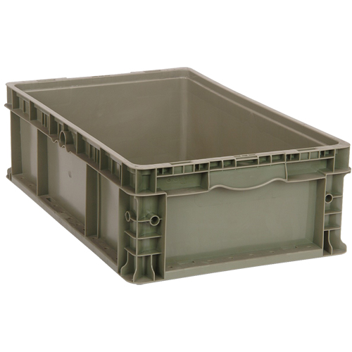 Contenant empilable, 15" la x 15" p x 9,5" h, Gris Infinity Industrial Services Inc.