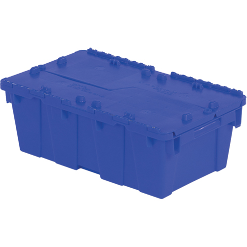 Flipak&reg; Polyethylene Plastic (PE) Distribution Containers, 19.7" x 11.8" x 7.3", Blue Infinity Industrial Services Inc.